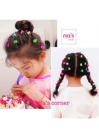 Bộ 10 kẹp tóc mini nhí nhiều màu sắc Hàn Quốc cho bé gái dễ thương
