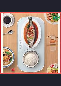 Đĩa hâm nóng đồ ăn trà cafe sữa SOP MEDIA kèm đế điện dùng cho mọi chất liệu an toàn tiện lợi, có mặt kính cường lực Hàng Chính Hãng