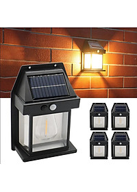 Năng Lượng Mặt Trời Ngoài Trời Đèn Tường Không Thấm Nước Đèn Sợi Đèn Cảm Ứng Đèn Gia Dụng Đèn LED Sân Vườn Đèn Tường