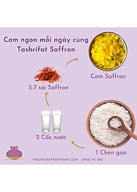 Nhụy hoa nghệ tây Tashrifat Saffron Premium Negin Iran 3g, chống lão hóa, làm sáng da,Tăng đề kháng, miễn dịch, giảm stress, cải thiện giấc ngủ, tăng khả năng tập trung.