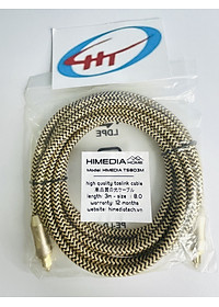 Dây audio quang (Toslink Optical) đầu mạ vàng dài 3M HIMEDIA 8.0 - Hàng chính hãng