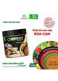 Thức ăn Rùa Cạn Sulcata, Tortoise GREENABC- Hạn chế urat , tăng size, mai xương chắc khỏe - Hộp 230g