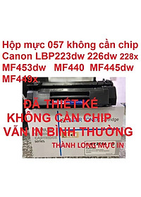 Hộp mực 057 dành cho Canon LBP 223dw 226dw 228x MF453dw MF440 445dw 449x-KHÔNG CẦN GẮN CHIP VẪN NHẬN LỆNH IN 100% Hàng chính hãng Alpha Cartridge