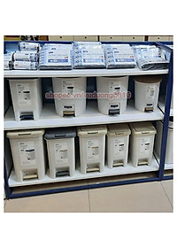 Thùng Rác Nhựa Cao Cấp Đạp Chân Nắp Đậy Chữ Nhật Inochi 10L