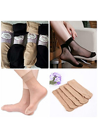 Combo 10 đôi tất da chân nữ loại ngắn loại tốt, mỏng mát, dai khó rách v