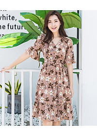 Đầm Hoa Tay Lỡ Xinh Xắn DN064 MayHomes