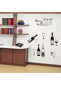  Decal dán tường kết hợp Dưới ánh đèn đêm JM7211+ XH5206 [ Size Lớn ]