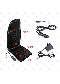 [Cực Đã] Nệm Mát Xa Toàn Thân KhoNCC Hàng Chính Hãng - Massge Mông Lưng Vai Cổ - Có Thể Nằm Hoặc Ngồi Ghế Game, Ôtô Đều Được - KLM-NNMTT