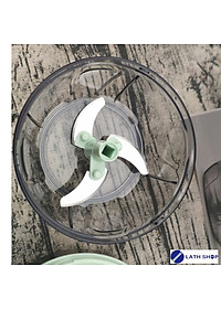 Dụng Cụ Băm Nhỏ Thực Phẩm, Xay Cắt Rau Củ, Nghiền Thịt Bằng Tay Lock&Lock Size S CKS-312GRN (400ml) 