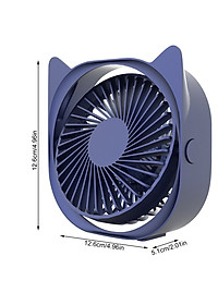 Quạt sạc usb mini để bàn xoay 120 độ - Hàng chính hãng