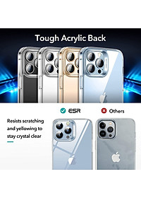 Ốp Lưng Cho iPhone 13 / 13 Pro / 13 Pro Max ESR Classic Hybrid Shock-Absorbing Case (Mặt Lưng Kính Cường Lực) - Hàng Nhập Khẩu