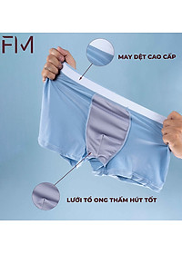 Combo 3 quần lót boxer trơn, chất thun mềm mịn thấm hút mồ hôi tốt, co giãn tốt,  - FORMEN SHOP - FMQS018