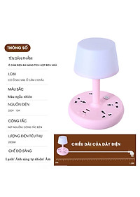 Đèn Ngủ Để Bàn Có Điều Khiển Từ Xa Kèm Ổ Cắm Điện USB Đa Năng - HÀNG CHÍNH HÃNG MINIIN