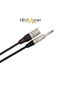 Dây Cáp Loa Kiểm Âm Hosa Pro Balanced Rean by Neutrik XLR Canon Đực sang 6ly Stereo TRS Dài 0.45m, 0.9m, 1.5m, 3m, 6m HSX-001.5, HSX-003, HSX-005, HSX-010, HSX-020 Cable 1/4 in to XLR3M Hàng Chính Hãng