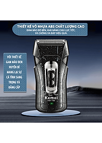Máy cạo râu mini Kemei KM-T98 công suất mạnh mẽ 5W chống nước IPX5 - Hàng chính hãng