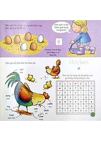 Sách Let’S Go To The Farm - Nào Mình Cùng Đến Nông Trại (Học Mà Chơi - Dễ Dàng Viết / Xóa) (Song Ngữ Anh - Việt)