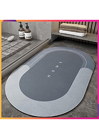 Thảm lau chân chống trượt vải Nappa thấm hút tốt 40x60cm- Hàng chính hãng loại 1  Màu và chữ giao ngẫu nhiên