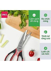 Kéo nhà bếp DELI 22.5cm - Màu đỏ 77770