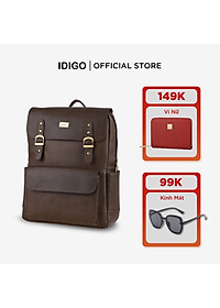 Balo da nam nữ công sở khóa gài thanh lịch UBP2 - 5021, ba lô đựng laptop 15 inch