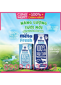 Thùng sữa tươi Nutricare Meta Fresh Ít Đường sữa non tăng cường miễn dịch