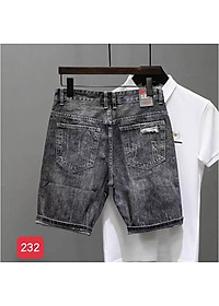 Quần Short Nam Chất Jean Co Giãn, Quần Sọt Nam Màu Đen Xám, Quần Đùi Nam thời trang cao cấp MuradFashion MSS78