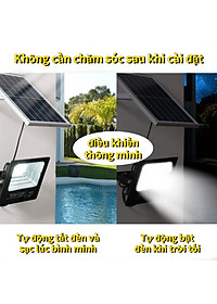 Đèn năng lượng mặt trời 100W 200W 300W 400W  đèn  chống nước,Ánh sáng sân vườn năng lượng mặt trời LED Đèn năng lượng mặt trời với chỉ báo pin