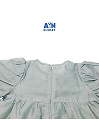Đầm bé gái họa tiết Nơ xám cotton - AICDBGHE3UQH - AIN Closet