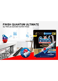 Viên Rửa Chén Bát Finish Quantum Ultimate Túi 60 Viên - Nhập khẩu từ Đức
