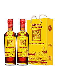 Đặc Sản Phan Thiết - [Thùng 6 Cá Vàng - 60N - 500Ml] Nước Mắm Tĩn Cá Cơm Ruột Đỏ Độ Đạm 60N Chai Thuỷ Tinh 500Ml Nước Mắm Truyền Thống