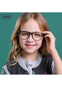 [Kèm Video] Mắt Kính Trẻ Em SiPU Chính Hãng MK07 Chống Ánh Sáng Xanh + Chống gãy - Bé Trai Bé Gái (Kèm Hộp Ô Tô)