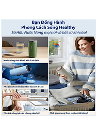 Bình đun nước kiêm giữ nhiệt cao cấp Morphy Richards MR6060, chất liệu inox 304, inox 316L , dễ dàng thay đổi kiểm soát nhiệt đô, dung tích 350ml- Hàng chính hãng