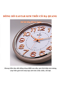 Đồng Hồ Treo Tường Cao Cấp DẠ QUANG KIM TRÔI EASTAR - Số Nổi 3D Tròn Cổ Điển 31cm - Tặng Pin Maxell - BH 1 Năm