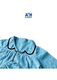Bộ quần áo dài bé gái họa tiết Nhí xanh dương cotton - AICDBG3B4GQB - AIN Closet