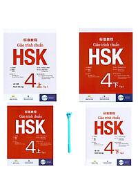 Combo Giáo Trình Chuẩn HSK 4 Bài Học và Giáo Trình Chuẩn HSK 4 Bài Tập ( Tặng Kèm Viết )