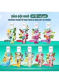 Dầu Gội Khô Batiste 200ml Dry Shampoo Gội khô Anh Chính Hãng 100% UK