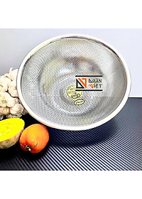  RỔ INOX (RÁ INOX) CAO CẤP. Dụng cụ đựng chứa thực phẩm với 3 chân cao TIỆN LỢI dùng trưng hoa quả, rửa rau củ quả, phơi hong bánh