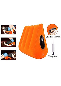 Gối đệm bơm hơi hình tam giác hỗ trợ lưng cơ thể nâng cao tiện dụng cho các cặp đôi (Tùy Chọn Mẫu Combo Quà Tặng)