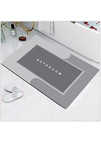 Thảm Lau Chân Silicon Siêu Mềm Siêu Dày, Siêu Thấm Nước Chất Liệu Cao Su Chống Trượt