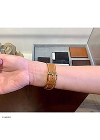 Dây Đồng Hồ Apple Watch 49mm 46mm 45mm 44mm 42mm, Chất Liệu Da Bê EPSOM Thảo Mộc Cao Cấp, Nhập Khẩu Từ Châu Âu, Dây Đeo Phong Cách Hiện Đại và Sang Trọng, Tương Thích Các Phiên Bản Series Ultra2/Ultra/SE2/SE/10/9/8/7/6/5/4/3/2/1