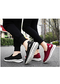 Giày thể thao nữ, giày chạy bộ đế êm nhẹ, thoáng khí đế cao su đúc, chống trơn trượt hạn chế mòn  – GNU2079