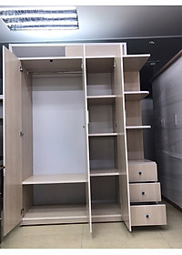 Tủ quần áo chất lượng Juno Sofa (Màu vân gỗ sồi trắng)
