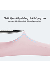 Găng tay băng lụa xỏ ngón chống nắng Rhino S102, tất tay nam nữ, chống tia UV, chống bụi, UPF50+, Hàng chính hãng