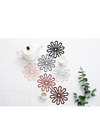 Combo 5 Miếng Lót Nồi Silicon Hình Hoa PaKaSa - Hàng Chính Hãng 