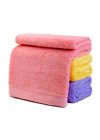 Khăn Mặt Cotton Tự Nhiên 100% Niva WS4 Mềm Mịn Thấm Hút Tốt, An Toàn Cho Da, Trơn Kích Thước 280x480 mm