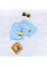 Combo 5 quần ngắn sơ sinh vải 100% cotton đủ màu xinh xắn cho bé
