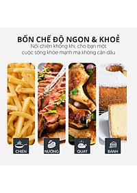 Nồi Chiên Không Dầu Mishio MK320 Dung Tích 2.2 - Hàng chính hãng