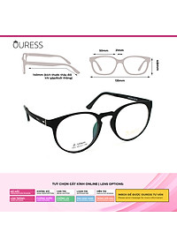 Gọng kính cận 1905 nhựa dẻo ultem thời trang nam nữ mắt kính OURESS