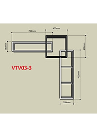 Bộ Kệ Ti Vi Treo Tường Trang Trí - Nội Thất Lắp Ráp