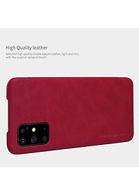 Bao da Leather cho Samsung Galaxy S20 Plus hiệu Nillkin Qin HPK-01 (Chất liệu da cao cấp, có ngăn đựng thẻ, mặt da siêu mềm mịn) - Hàng chính hãng