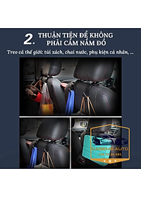 Móc Treo Đồ Chữ S Gắn Sau Ghế Ô Tô Xe Hơi, Nhựa ABS Cao Cấp An Toàn, Tiện Lợi, Hàng Dày Loại 1 - Hàng Nhập Khẩu